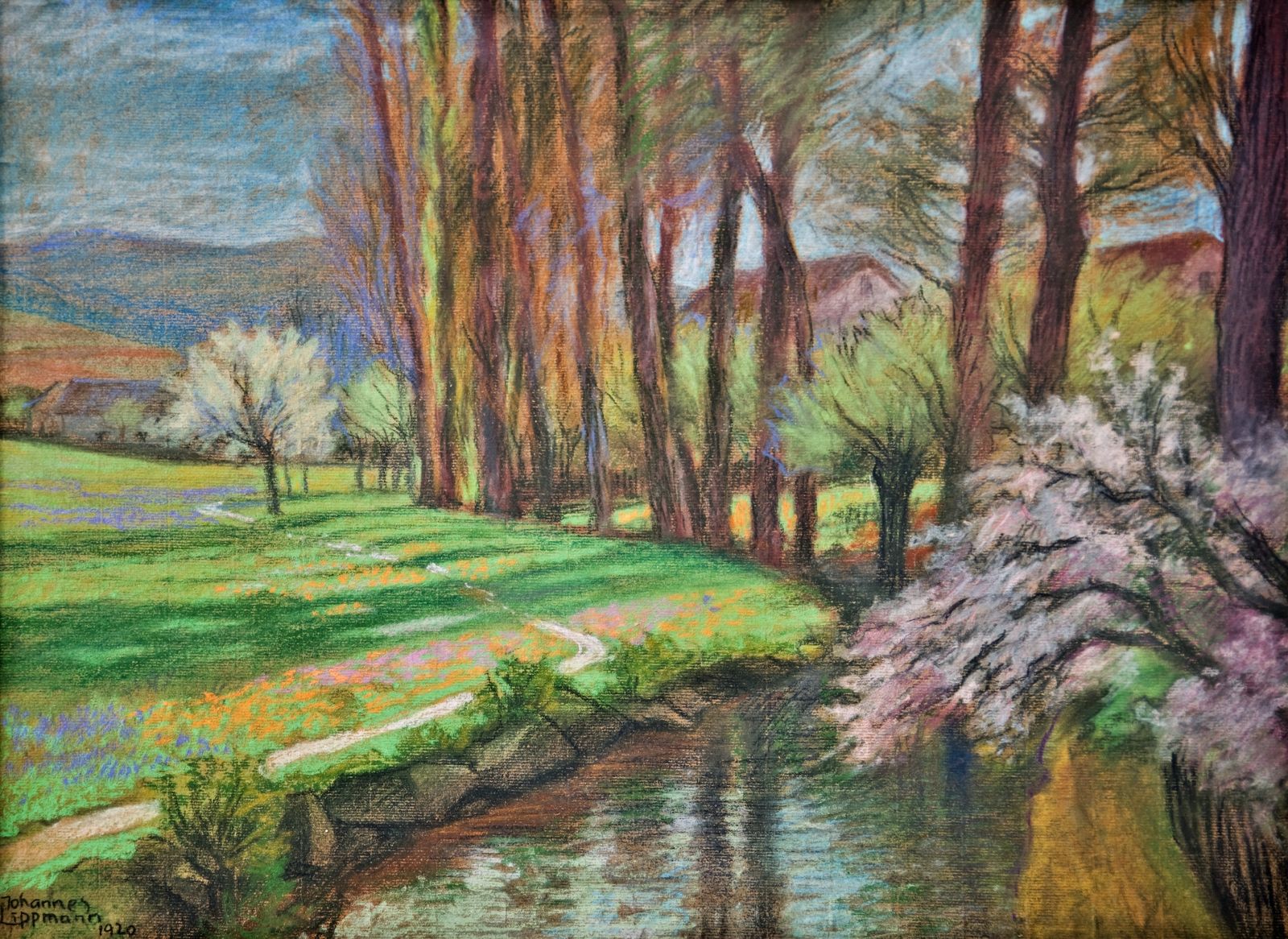 Johannes Lippmann - Am Fischbach, 1920 Johannes Lippmann - Am Fischbach, 1920